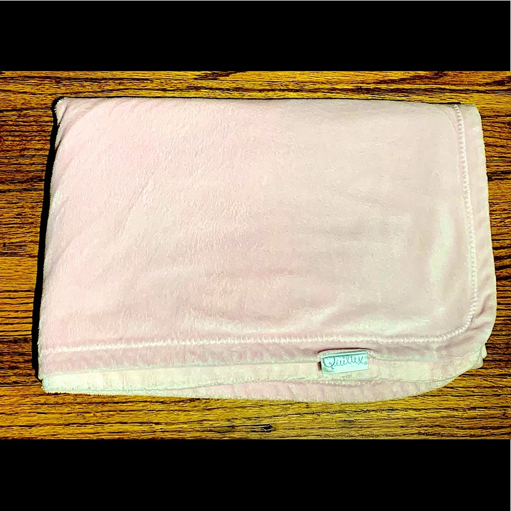 Super soft light pink baby blanket
